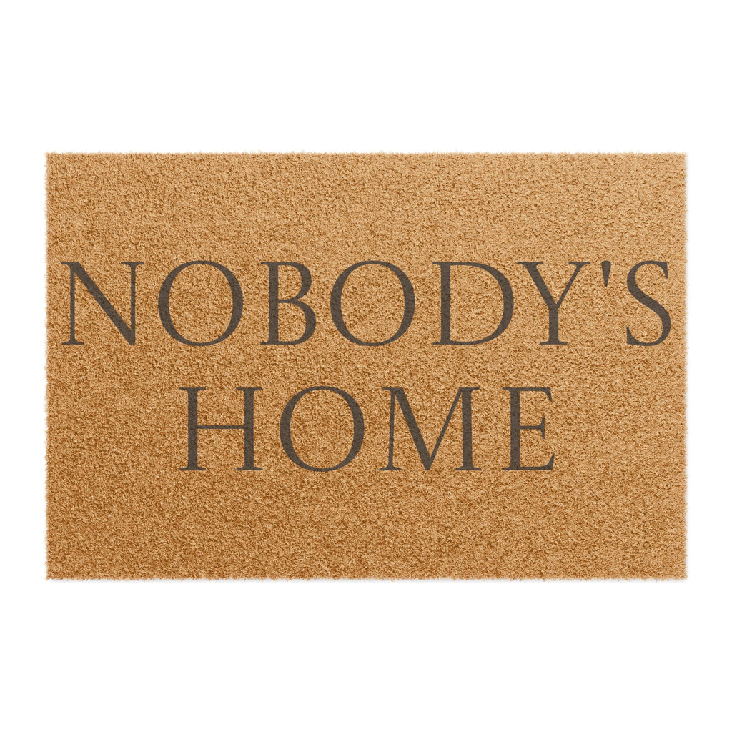 "Nobody's Home" Funny Welcome Mat