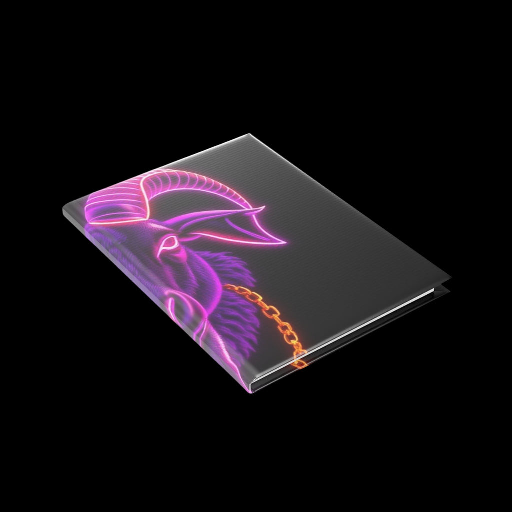 Royal Aura: The Goat Hardcover Notebook with Puffy Covers by Printify