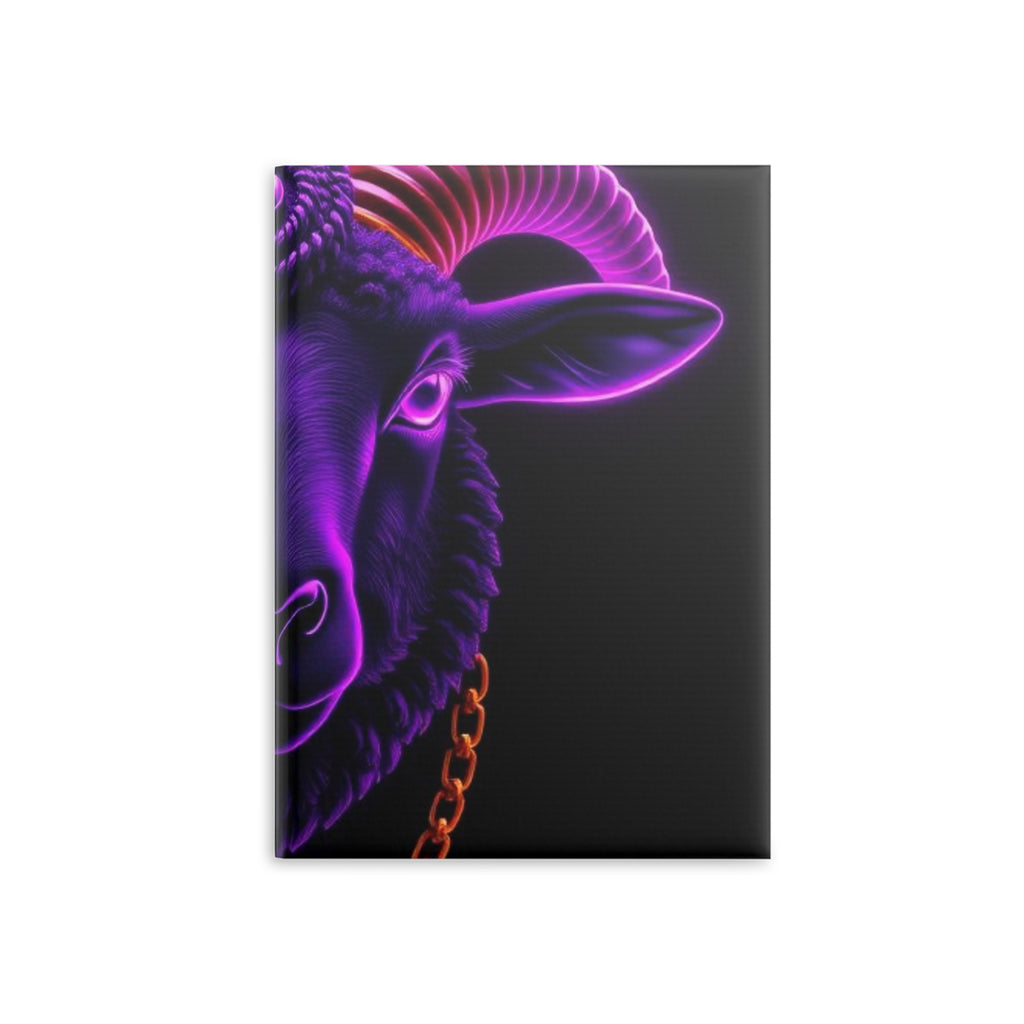 Royal Aura: Black Sheep Hardcover Notebook with Puffy Covers by Printify