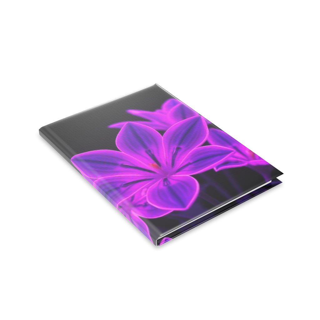 Royal Aura: Dark Flowers Hardcover Notebook with Puffy Covers