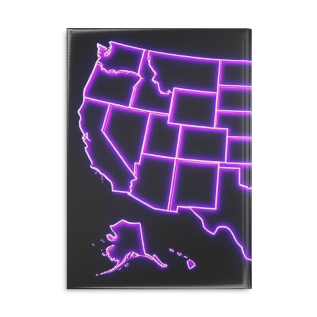 Royal Aura: America Hardcover Notebook with Puffy Covers by Printify