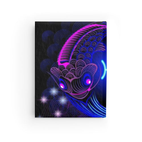 Bleu Aura: Pieces Hard Cover Journal - Ruled Line by Printify