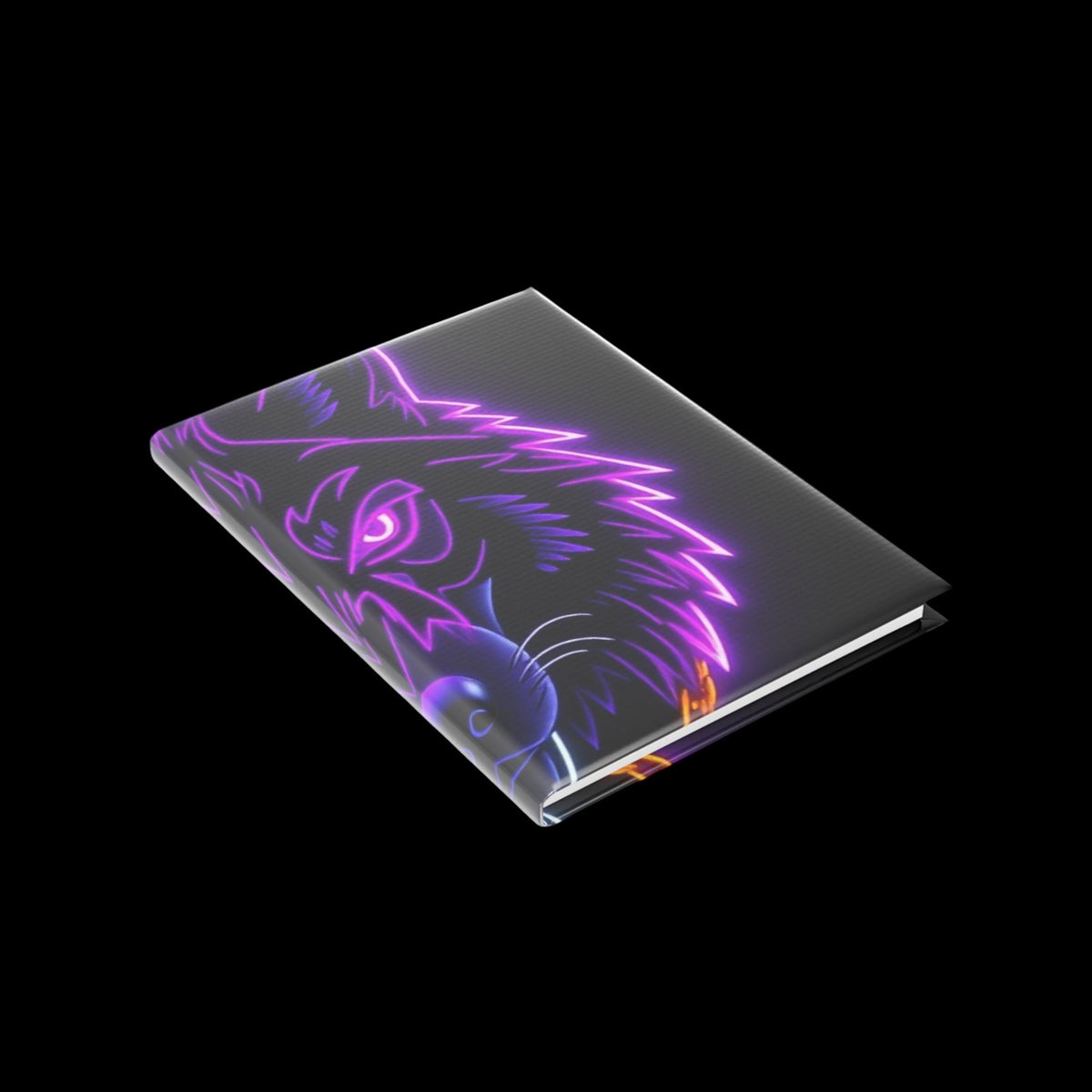 Royal Aura: Lone Wolf Hardcover Notebook with Puffy Covers - AetherLux.Shop