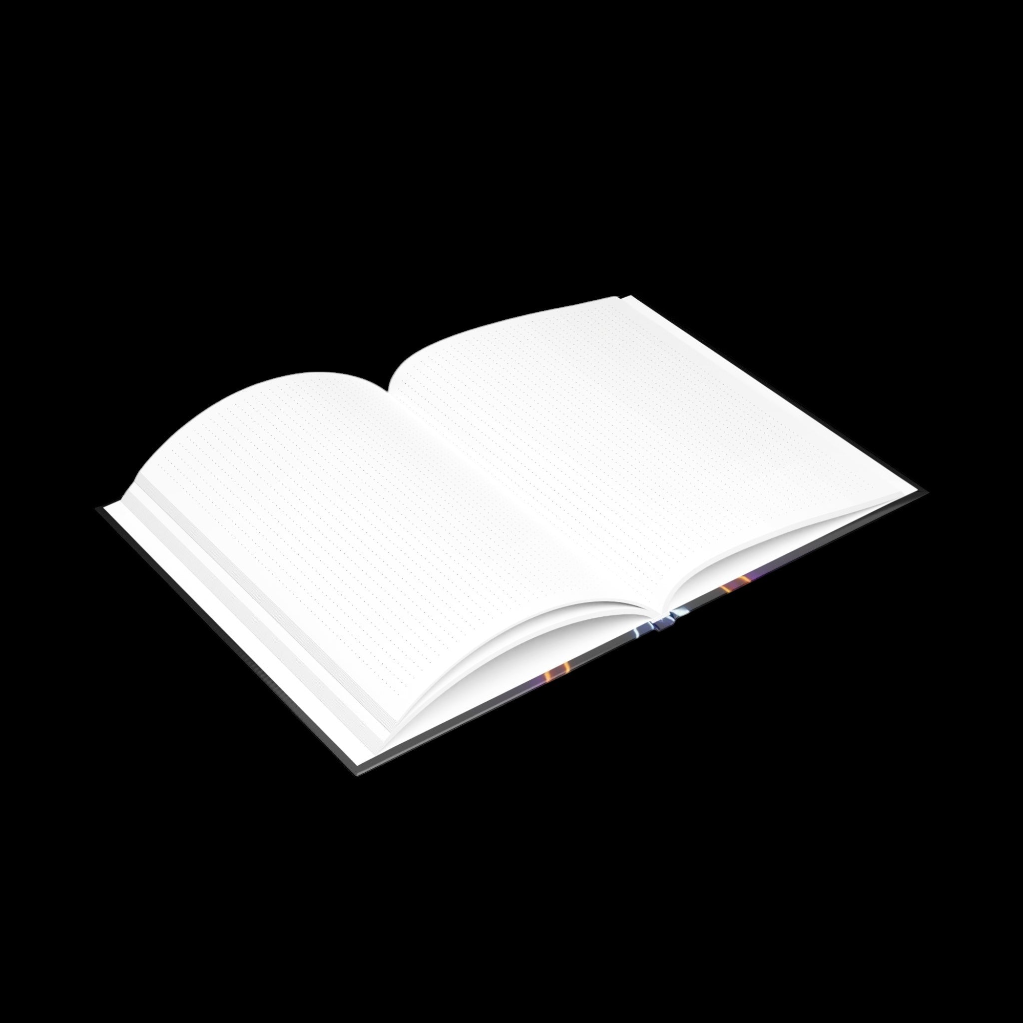 Royal Aura: Lone Wolf Hardcover Notebook with Puffy Covers by Printify