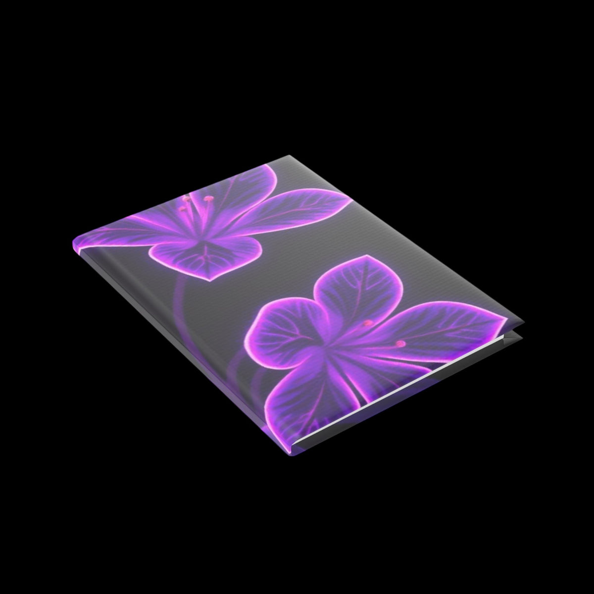 Royal Aura: Flower Hardcover Notebook with Puffy Covers - AetherLux.Shop