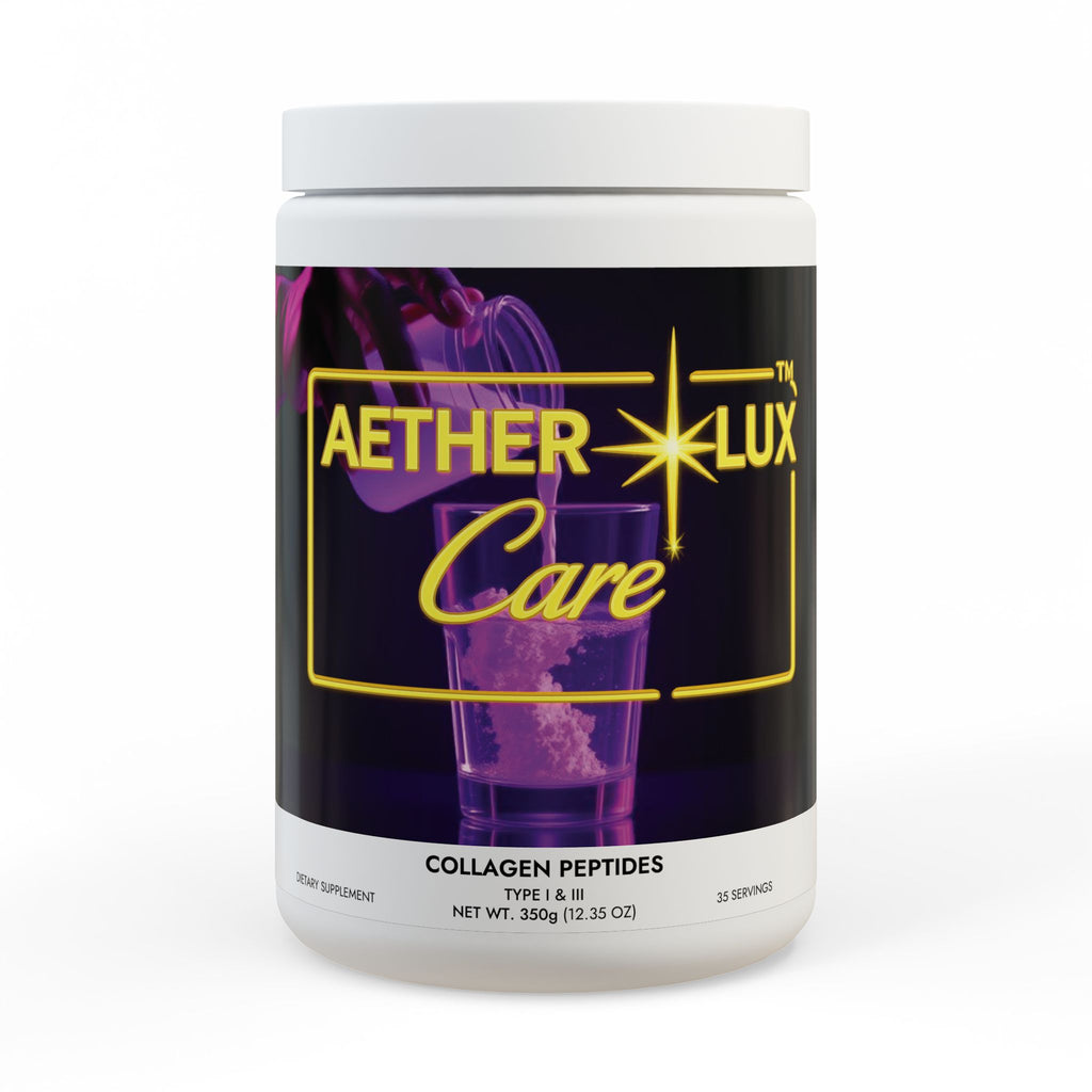 AetherLux Collagen Peptides Type I & III Supplement (350g, 12.3oz)