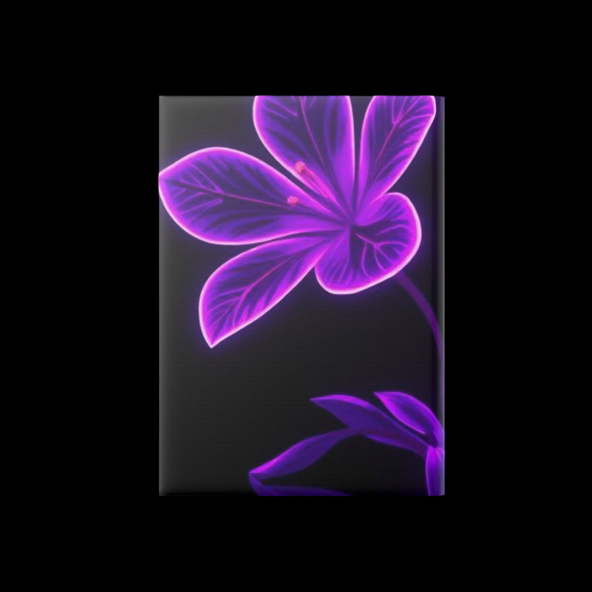 Royal Aura: Flower Hardcover Notebook with Puffy Covers - AetherLux.Shop
