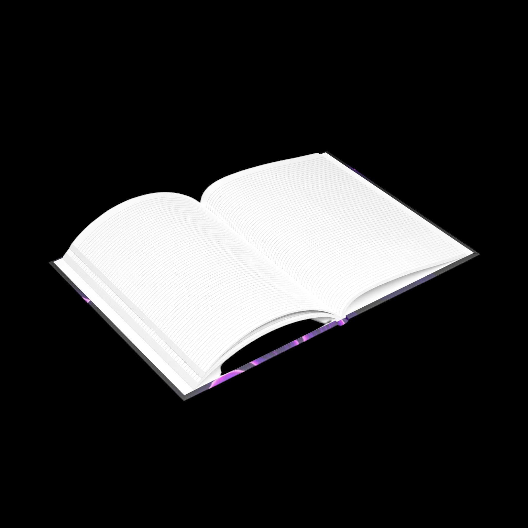 Royal Aura: Flower Hardcover Notebook with Puffy Covers by Printify