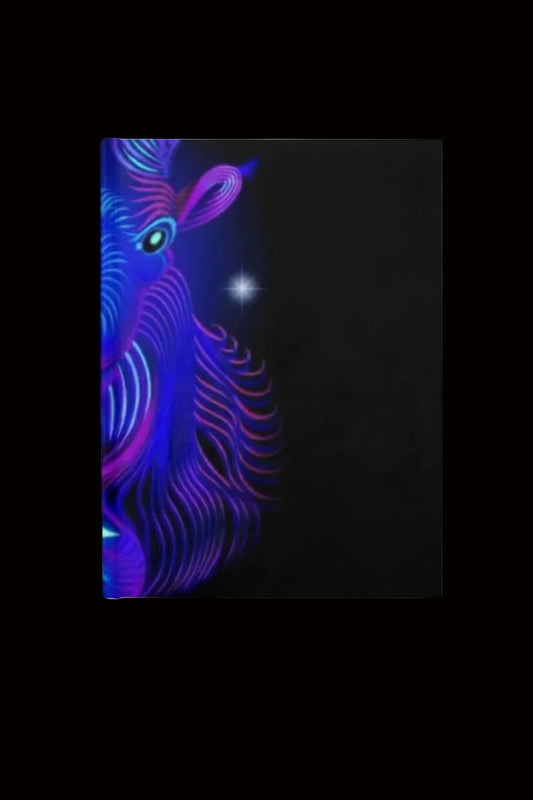Bleu Aura: Capricorn Hard Cover Journal - Ruled Line - AetherLux.Shop