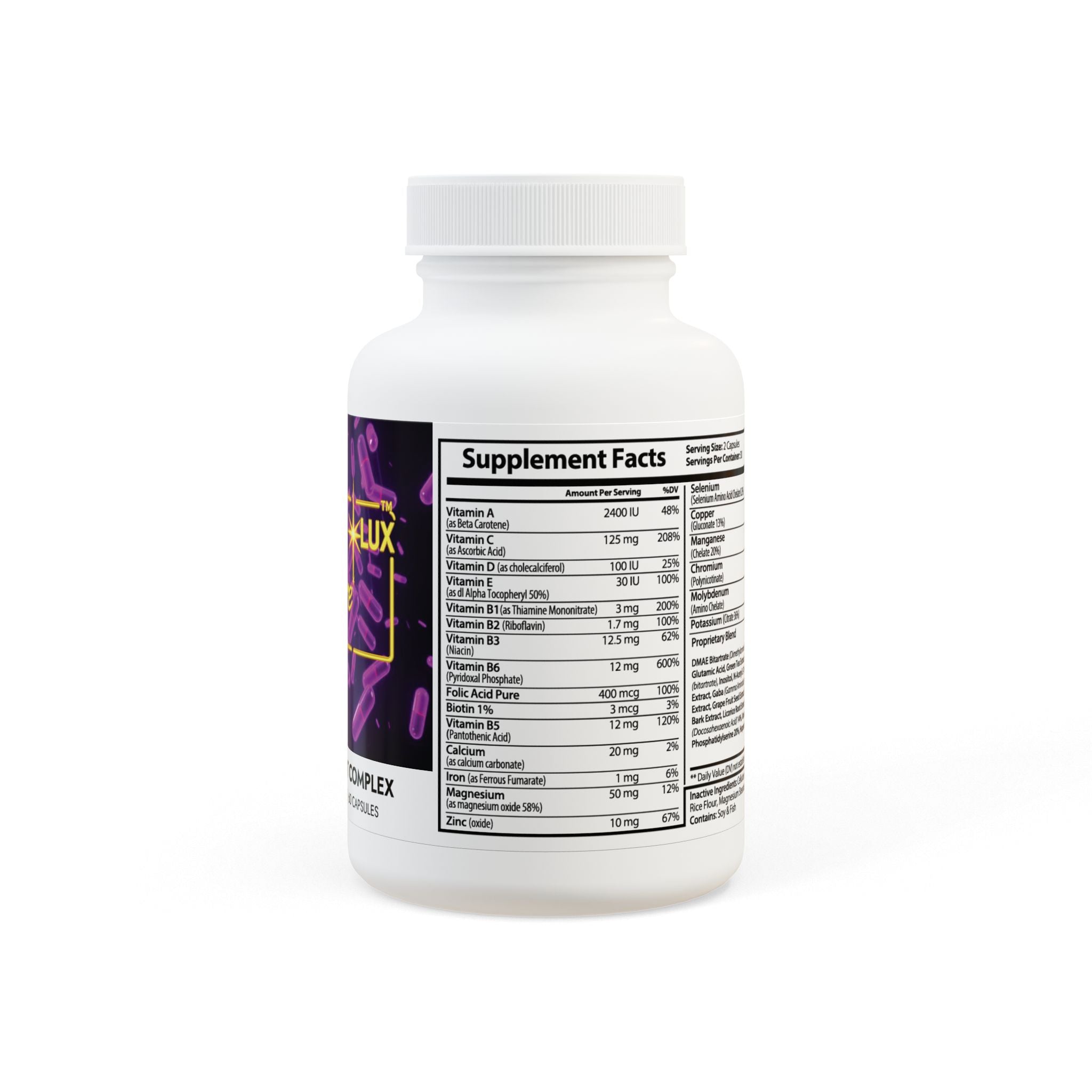 AetherLux Brain Support Complex Supplement (60 Capsules)