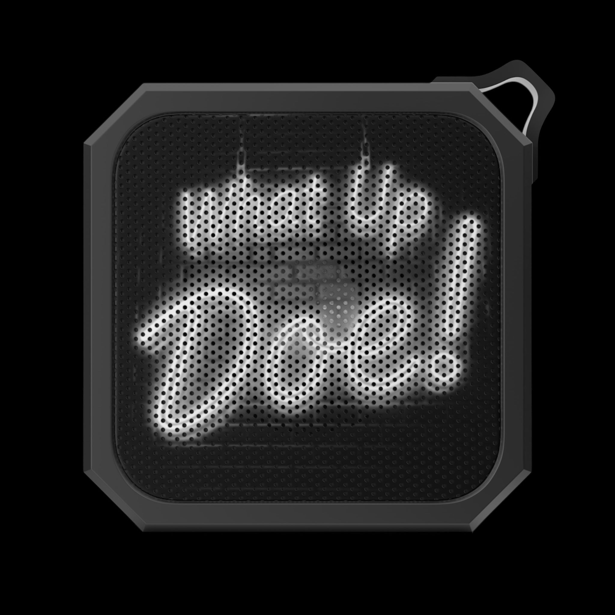 What Up Doe! Outdoor Bluetooth Speaker (WHITE) by Printify