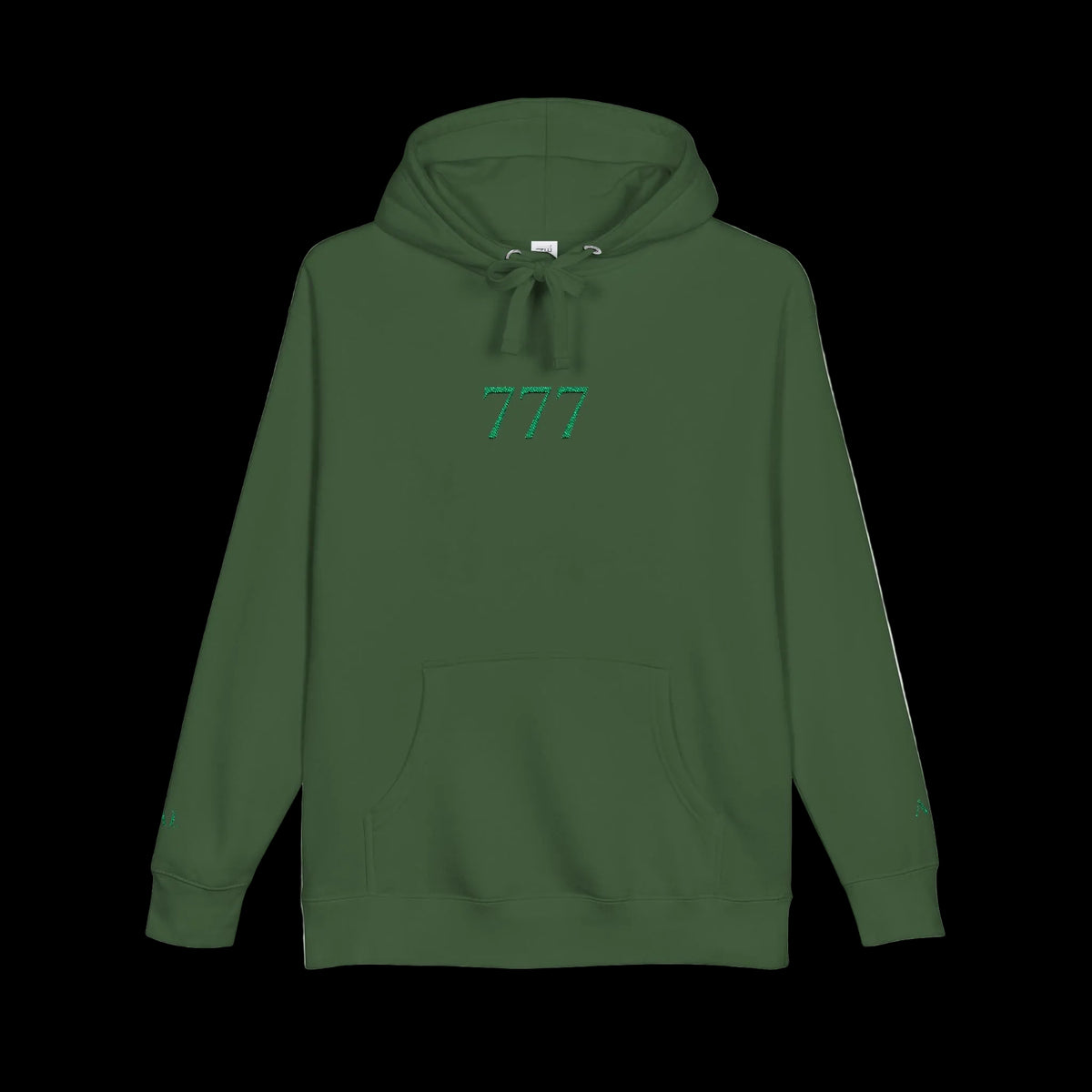 Lucky 777 Hoodie — Forest Green - AetherLux.Shop