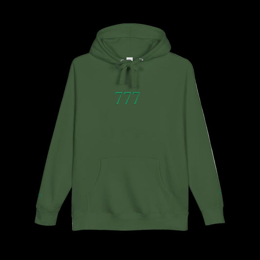 Lucky 777 Hoodie — Forest Green - AetherLux.Shop