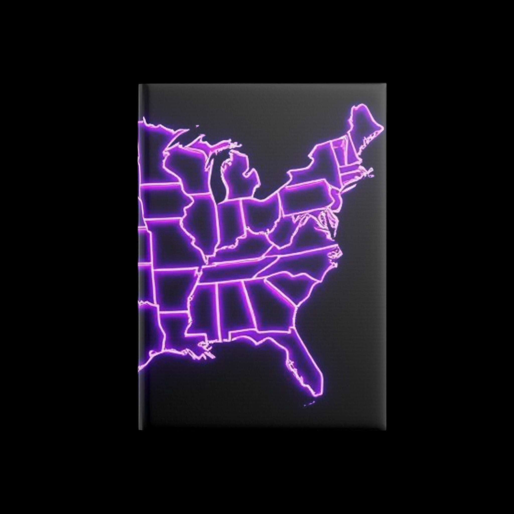 Royal Aura: America Hardcover Notebook with Puffy Covers by Printify