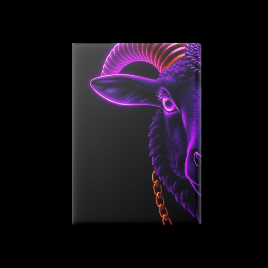 Royal Aura: Black Sheep Hardcover Notebook with Puffy Covers by Printify
