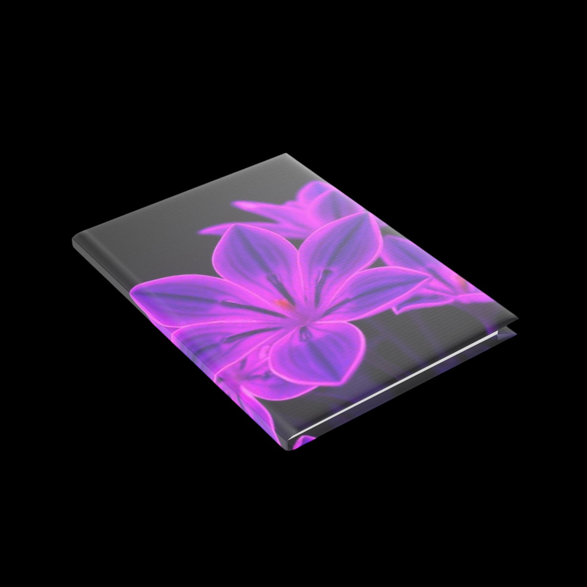 Royal Aura: Dark Flowers Hardcover Notebook with Puffy Covers - AetherLux.Shop