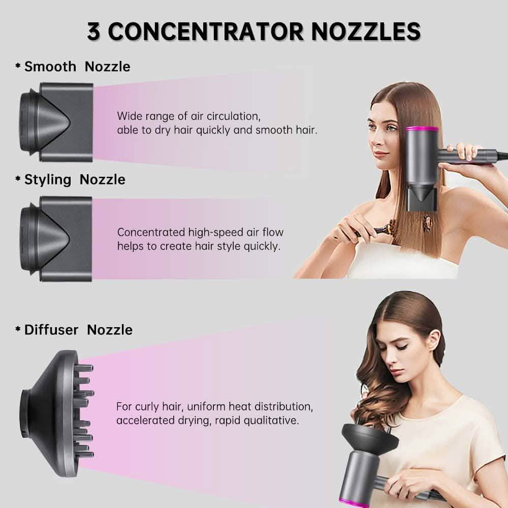 1800W Professional Hair Dryer with Diffuser Ionic Conditioning by DailySale