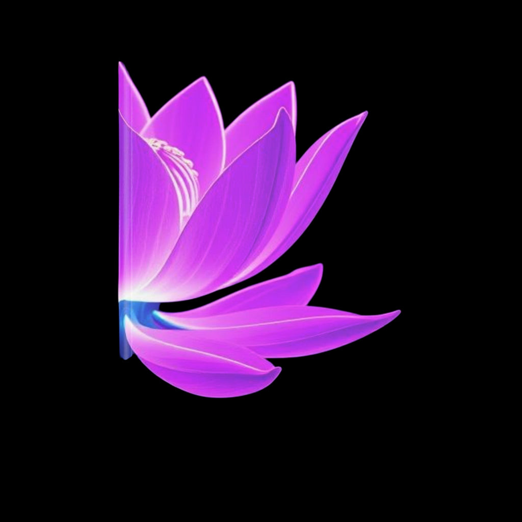 Royal Aura: Lotus Flower Hardcover Notebook with Puffy Covers by Printify