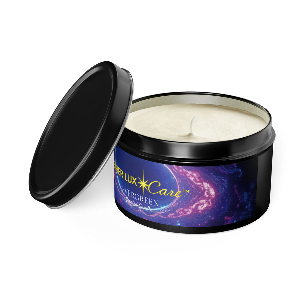 Evergreen Tin Candles