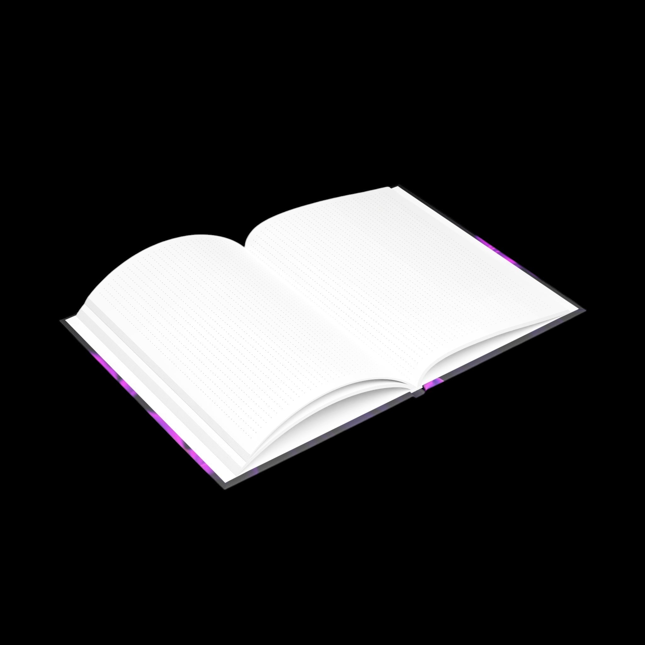 Royal Aura: Dark Flowers Hardcover Notebook with Puffy Covers by Printify