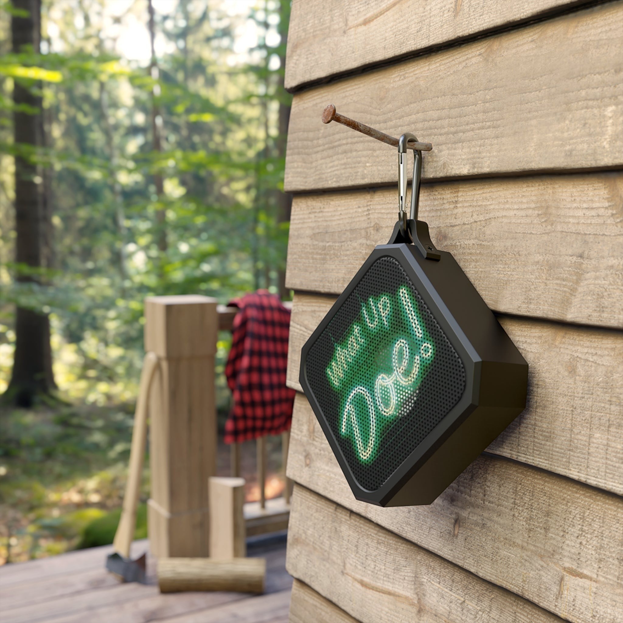 What Up Doe! Outdoor Bluetooth Speaker (GREEN) by Printify