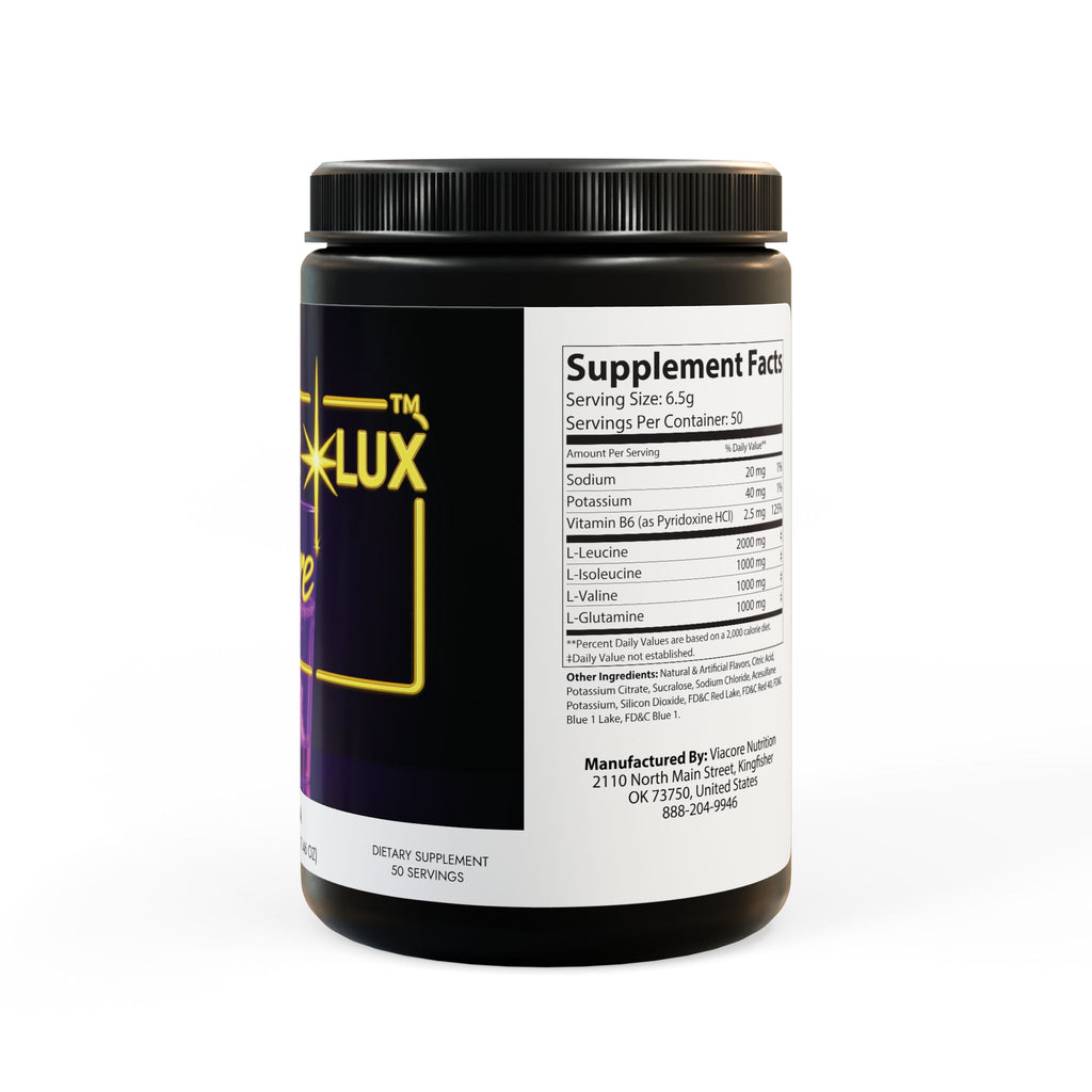 AetherLux BCAA Supplement, Grape (325g, 11.46oz, 50 servings)