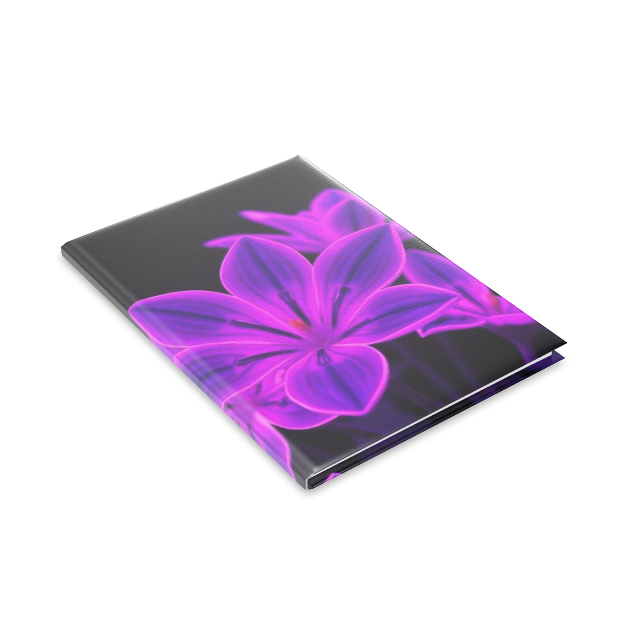 Royal Aura: Dark Flowers Hardcover Notebook with Puffy Covers