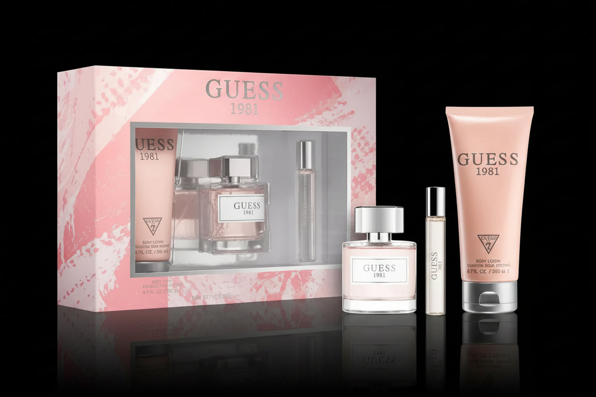 1981 By Guess For Women EDT Spray (3pc Gift Set) by perfumesandrea