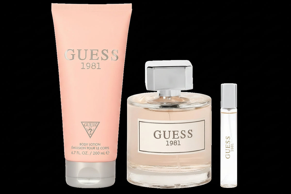 1981 By Guess For Women EDT Spray (3pc Gift Set) by perfumesandrea