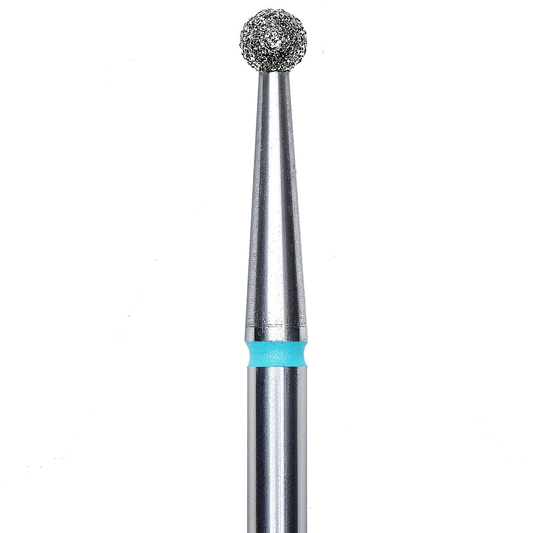 DIAMOND NAIL DRILL BIT, "BALL", BLUE, HEAD DIAMETER 2.7MM (FA01B027) - STALEKS™