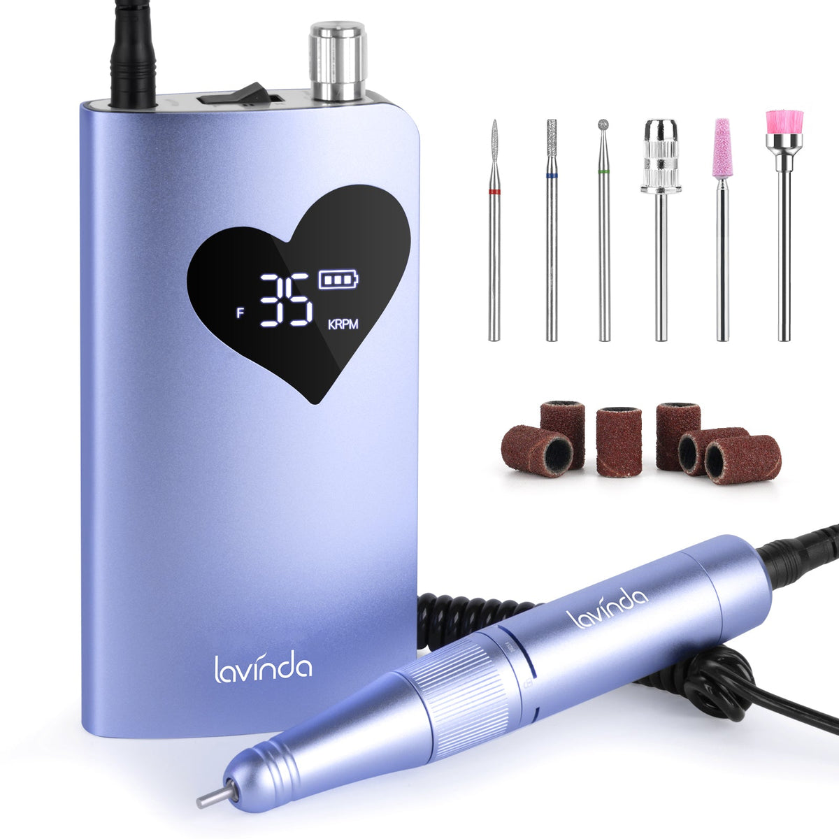 Wand™ Air Nail Drill - Purple - 35,000 RPM Rechargeable