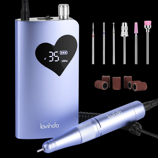 Wand™ Air Nail Drill - Purple - 35,000 RPM Rechargeable by Lavinda