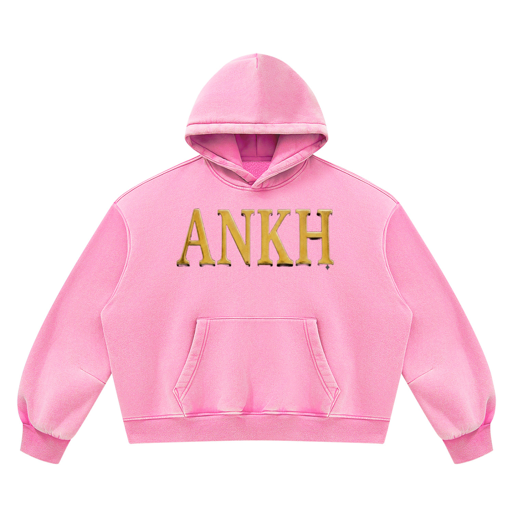 Unisex Vintage Wash Boxy Fleece Hoodie