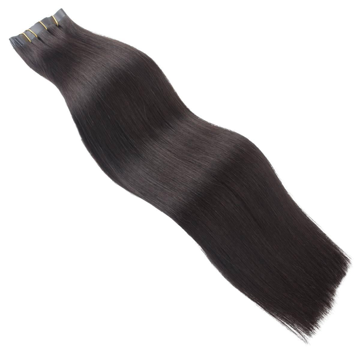 Raw Straight Seamless Clip-In 100% Human Hair Extensions by Private Label