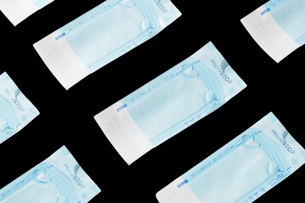 MicroStop self-adhesive pouches for AUTOCLAVE ONLY, 60x110 mm (200 pcs) by kvadrat store
