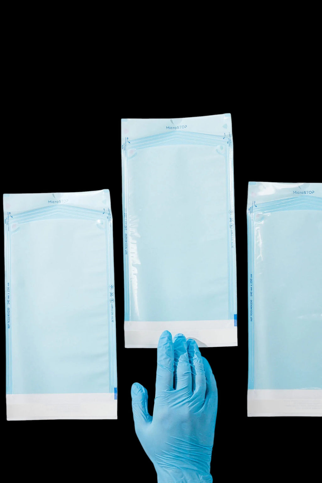 MicroStop self-adhesive pouches for AUTOCLAVE ONLY, 140x250 mm (200 pcs) by kvadrat store