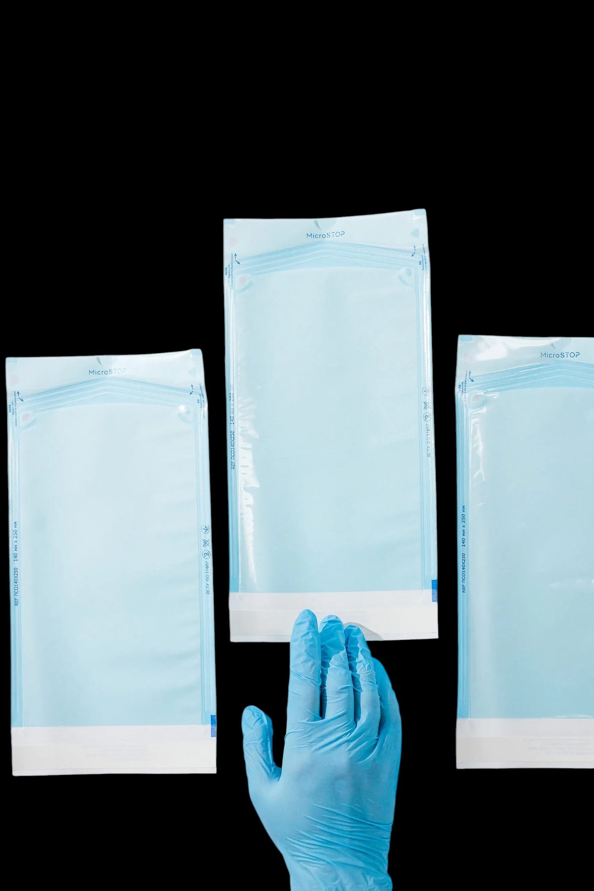 MicroStop self-adhesive pouches for AUTOCLAVE ONLY, 140x250 mm (200 pcs) by kvadrat store
