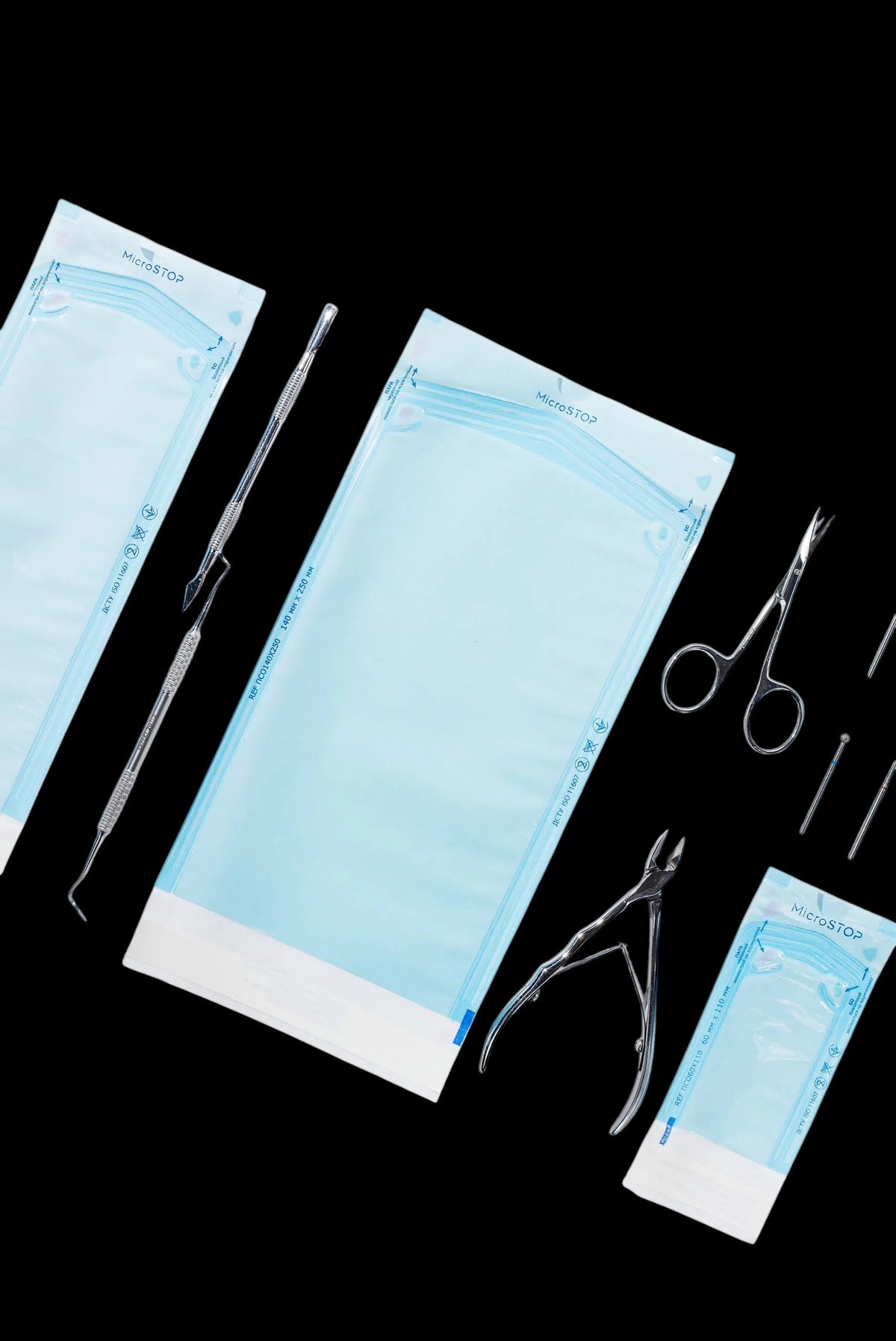 MicroStop self-adhesive pouches for AUTOCLAVE ONLY, 140x250 mm (200 pcs) by kvadrat store