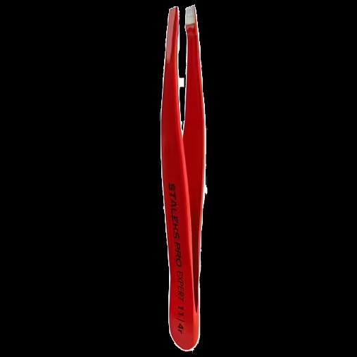 STALEKS PRO EXPERT 11/4R EYEBROW TWEEZERS (SLANT, RED COLOR) TE-11/4R - STALEKS™ by kvadrat store