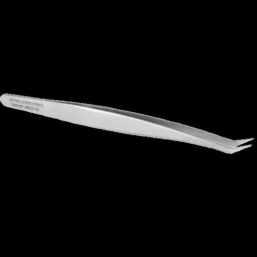 STALEKS PRO EXPERT 40 TYPE 13 PROFESSIONAL EYELASH TWEEZERS CURVED L-SHAPED, 40' TE-40/13 - STALEKS™ by kvadrat store