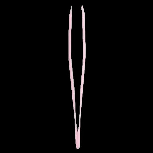 STALEKS BEAUTY & CARE 11 TYPE 3 EYEBROW TWEEZERS WIDE SLANT PINK TBC-11/3 - STALEKS™ by kvadrat store