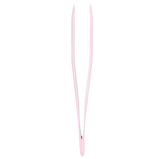 STALEKS BEAUTY & CARE 11 TYPE 5 EYEBROW TWEEZERS WIDE STRAIGHT PINK TBC-11/5 - STALEKS™ by kvadrat store