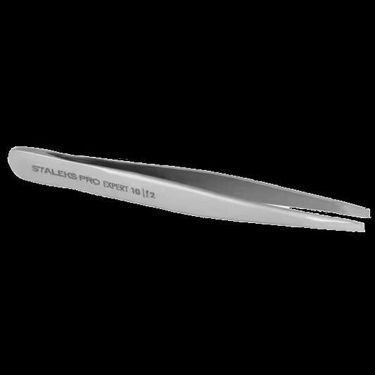 STALEKS PRO EXPERT 10 TYPE 2 EYEBROW TWEEZERS STRAIGHT TE-10/2 - STALEKS™ by kvadrat store
