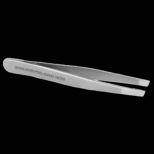 STALEKS PRO EXPERT 10 TYPE 3 EYEBROW TWEEZERS WIDE SLANT TE-10/3 - STALEKS™ by kvadrat store