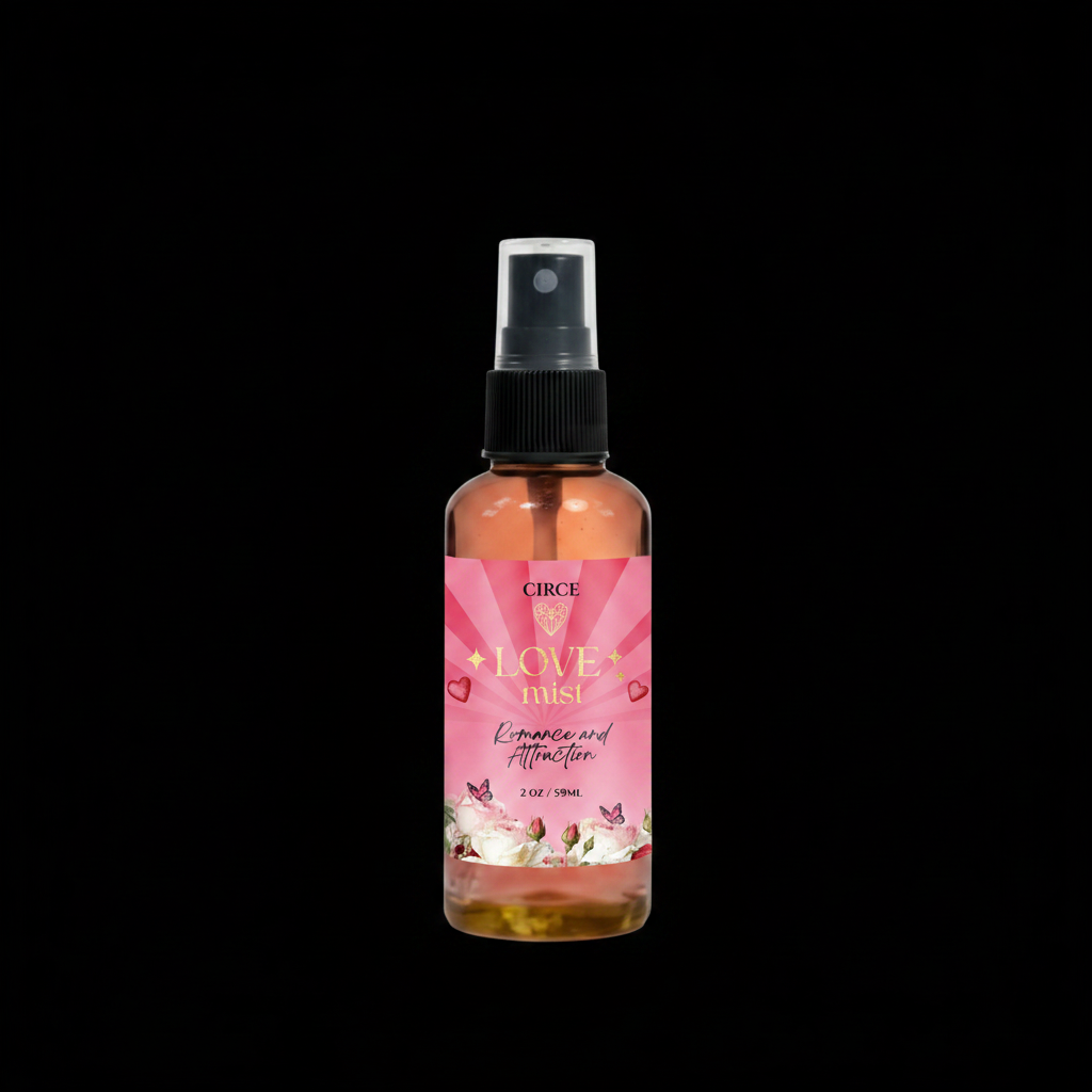 Love Attraction Mist – Rose & Jasmine Heart Energy Spray 2 oz by Circe Boutique