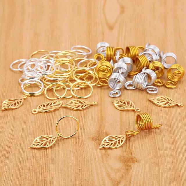 200-Pieces: Loc Hair Jewelry for Women Braids and Dreadlocks by DailySale