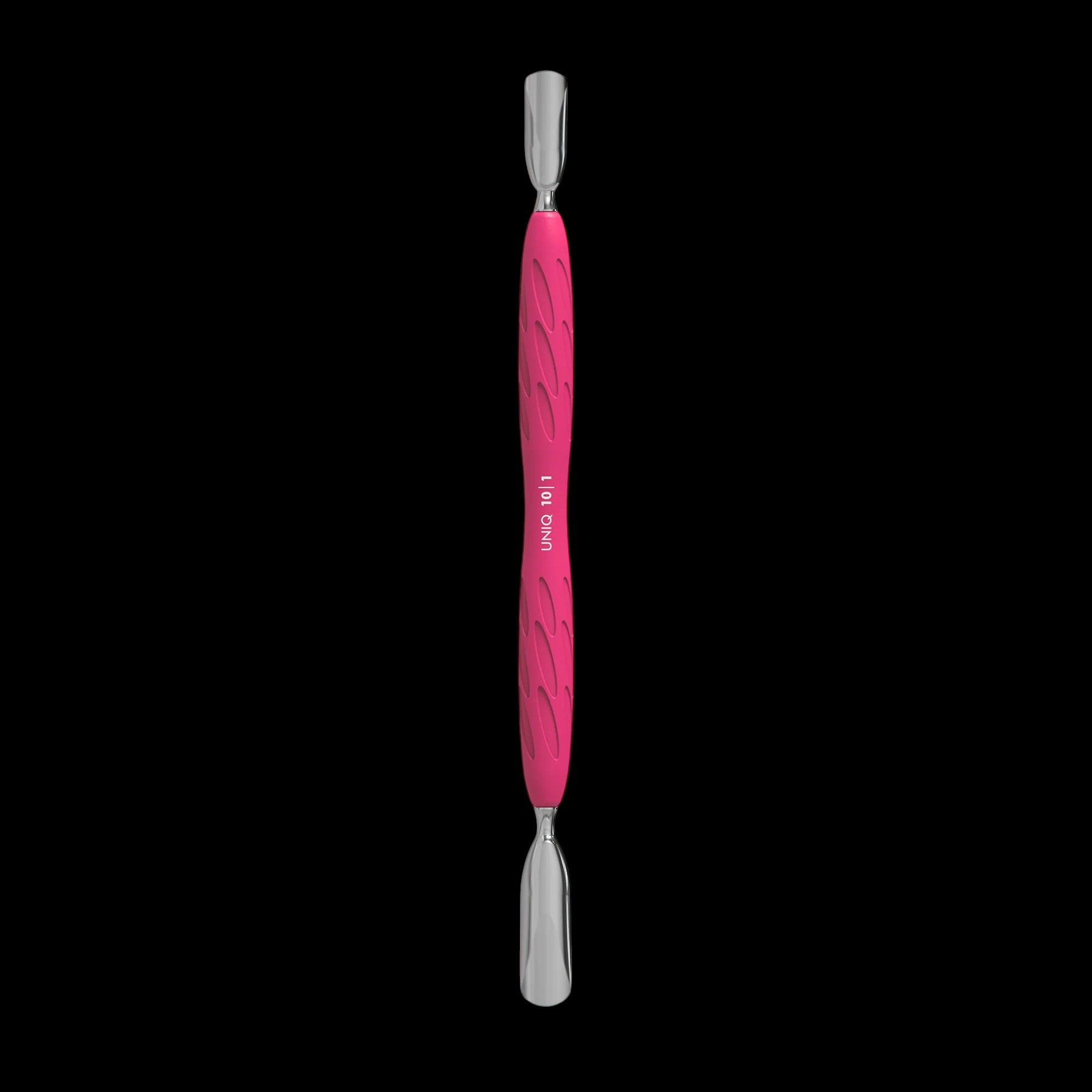 Manicure Pusher With Silicone Handle "Gummy" UNIQ 10 TYPE 1 (Wide Rounded Pusher + Narrow Rounded Pusher) PQ-10/1- STALEKS by kvadrat store