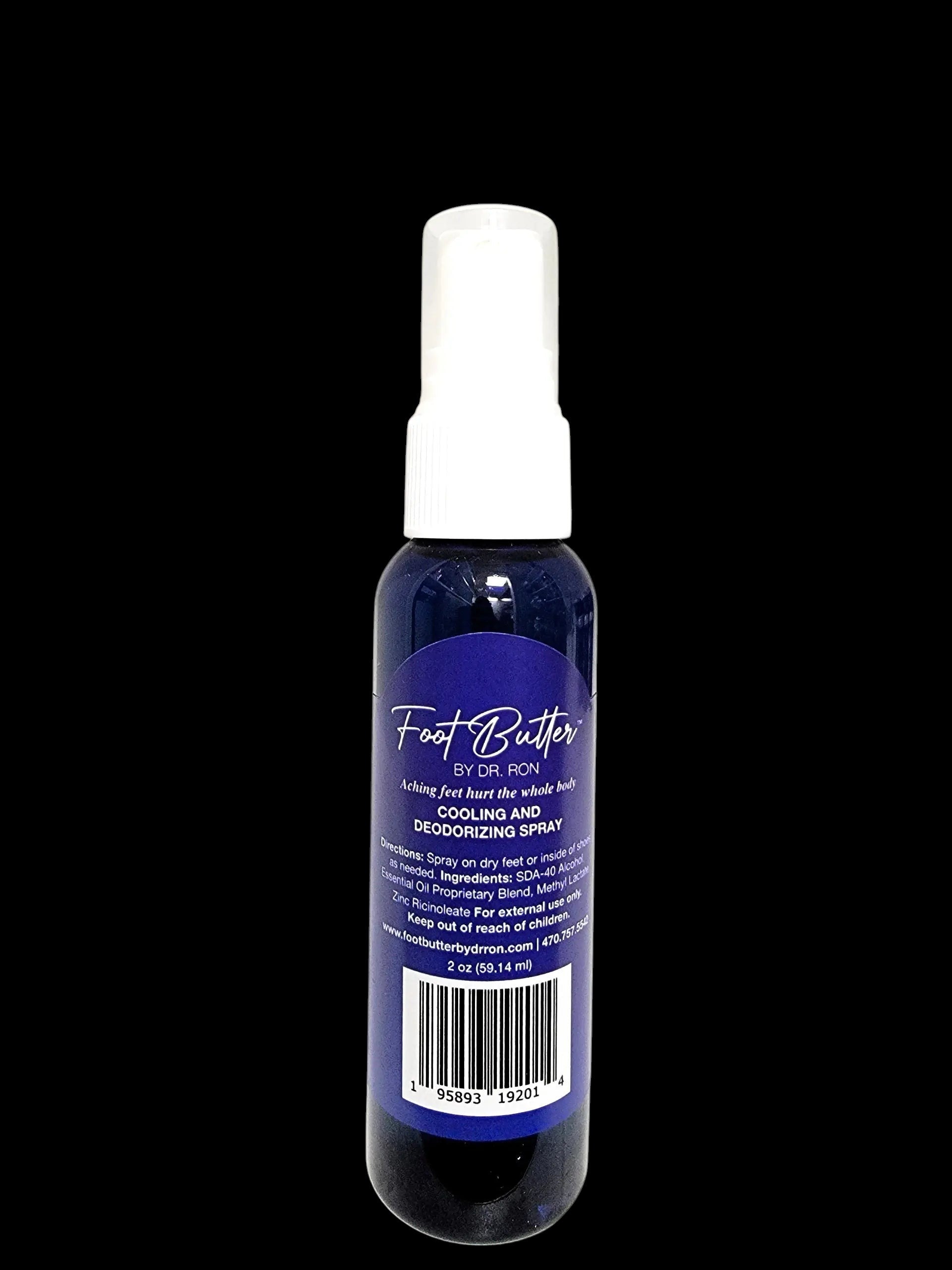 Lavender Cooling & Deodorizing Foot Spray – 2 oz Freshness & Odor Control by Foot Butter by Dr Ron
