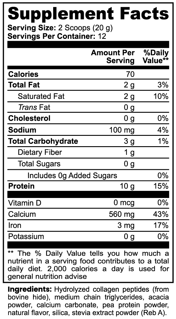Motha Earth Grass-Fed Collagen Creamer (Vanilla) by Motha Earth Health and Beauty Supply