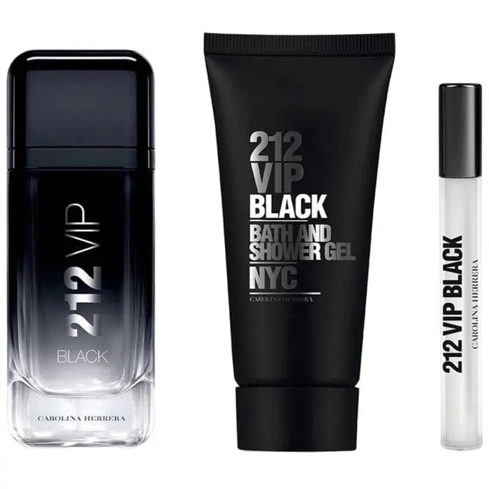212 Vip Black By Carolina Herrera For Men 3Pcs Set EDP Spray by perfumesandrea